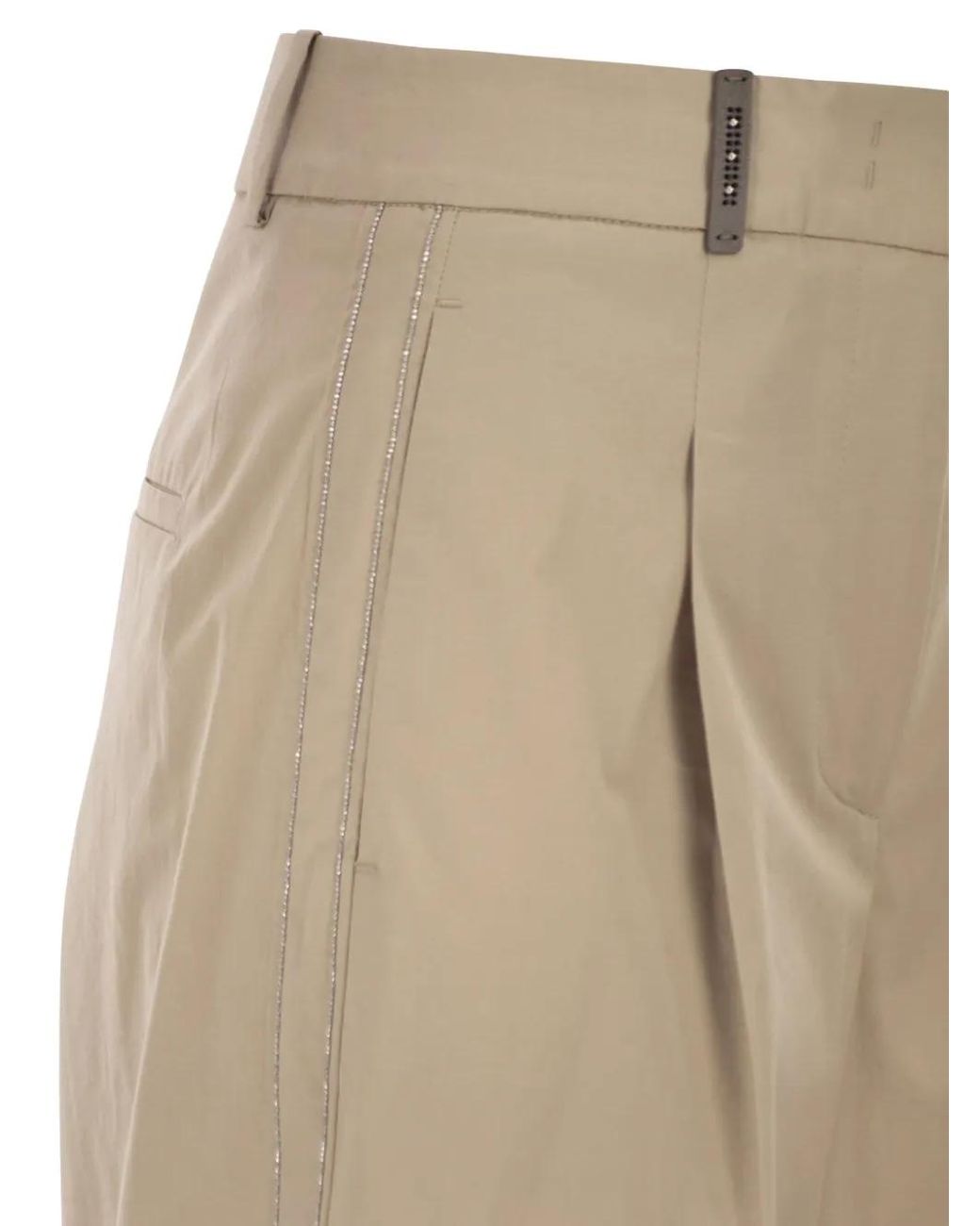 Peserico Natural Pleats Tailored Trousers