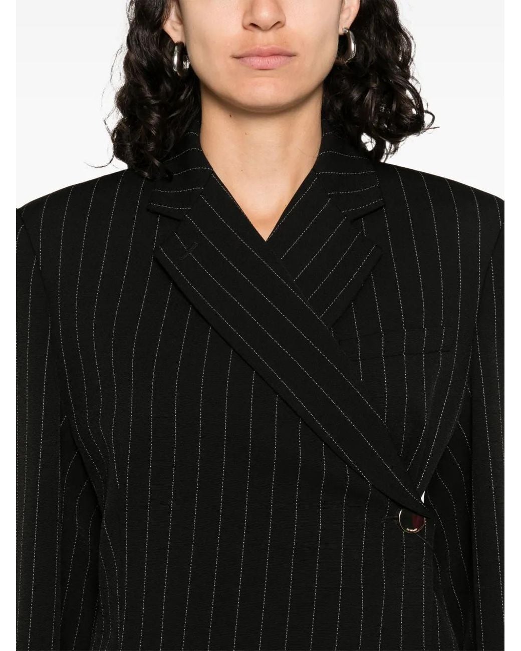 Blazer A Rayas Diplomáticas Sportmax de color Black