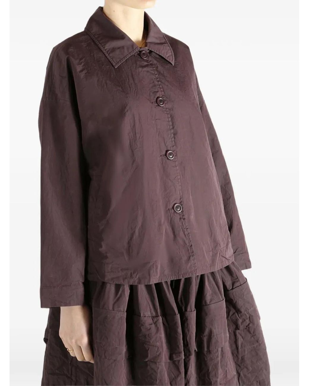 Casey Casey Purple Button-Front Jacket