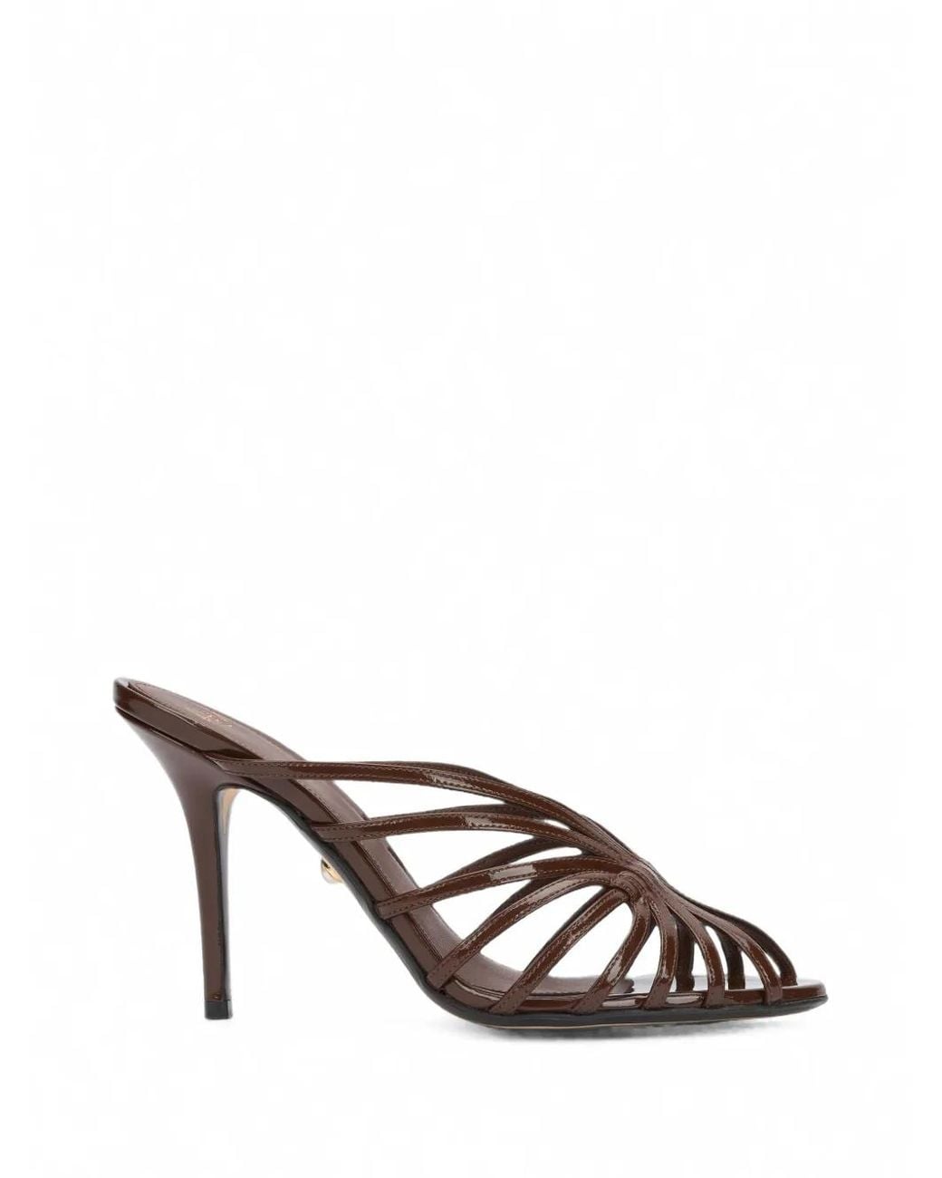 ALEVI Brown Diana Caged Sandals