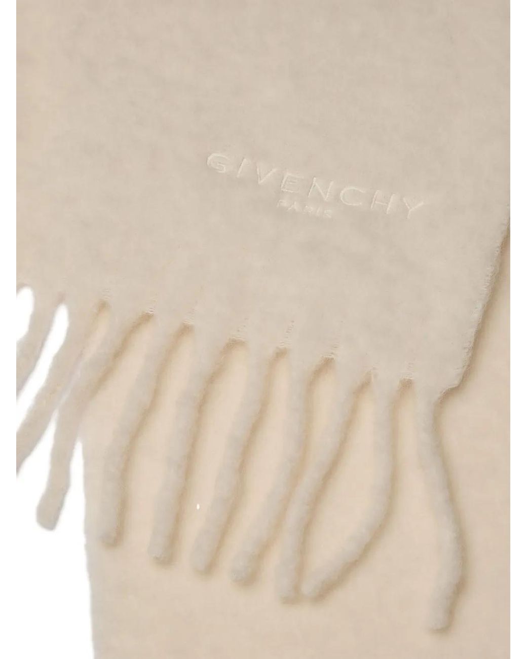 Givenchy White Large Scarf