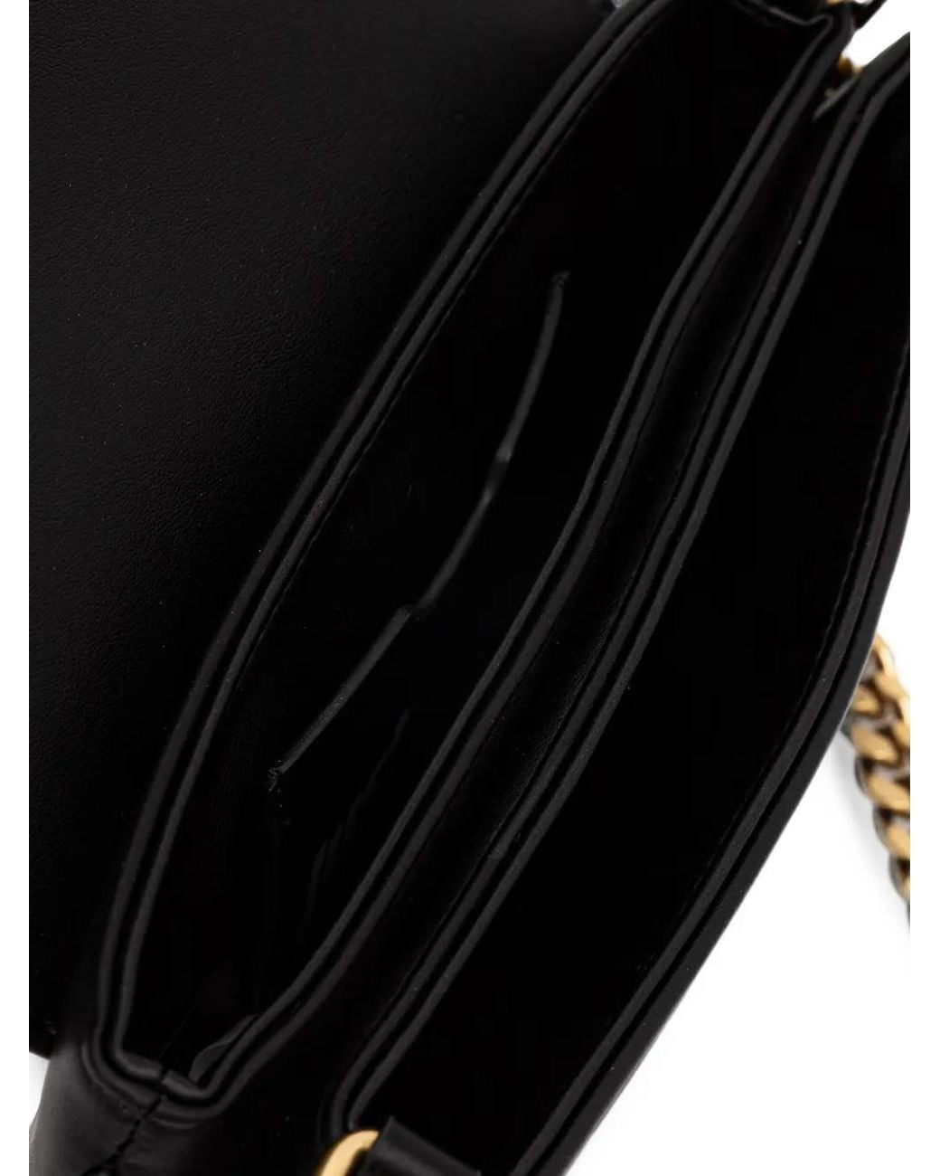 Just Cavalli Black Snake-Plaque Cross Body Bag