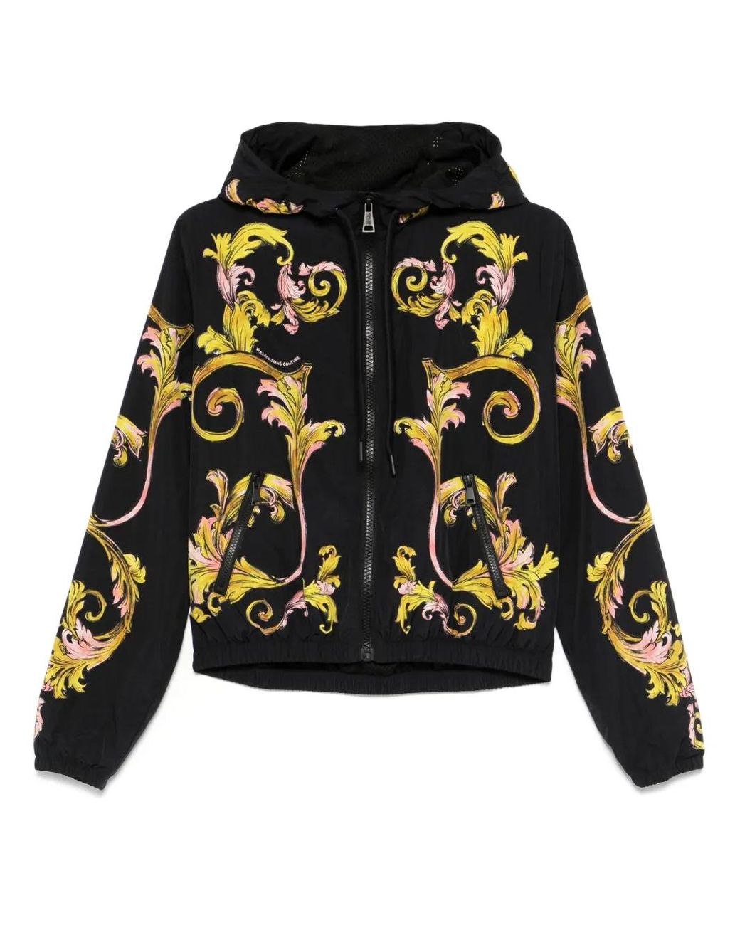 Versace Jeans Couture Black Barocco-Print Jacket