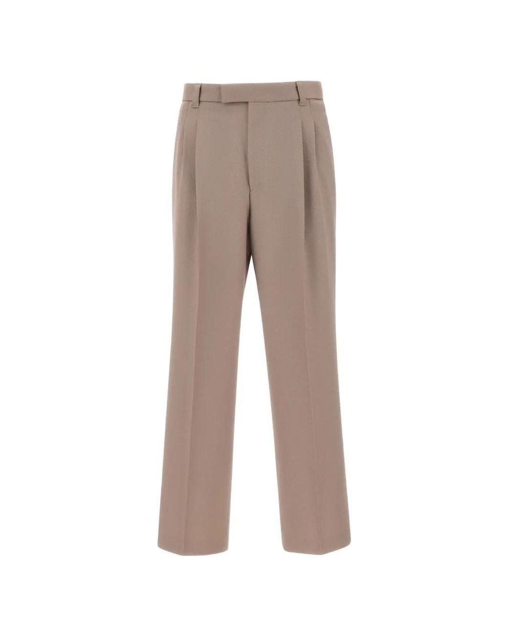 Boss Gray Relaxed-Fit Trousers for men
