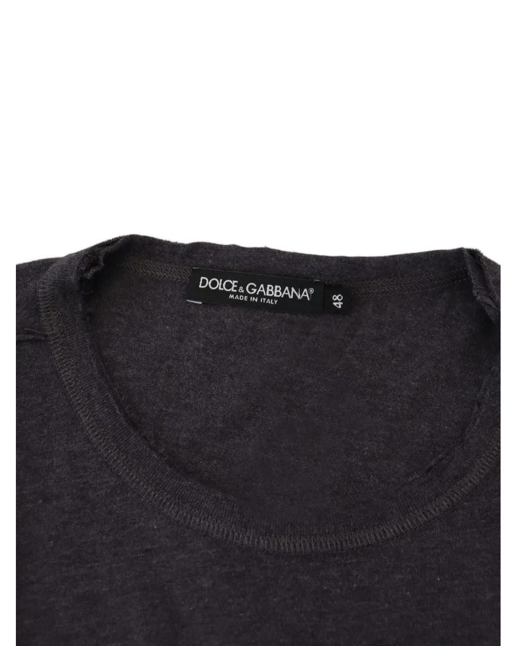 Dolce & Gabbana Black T-Shirt À Imprimé Graphique for men