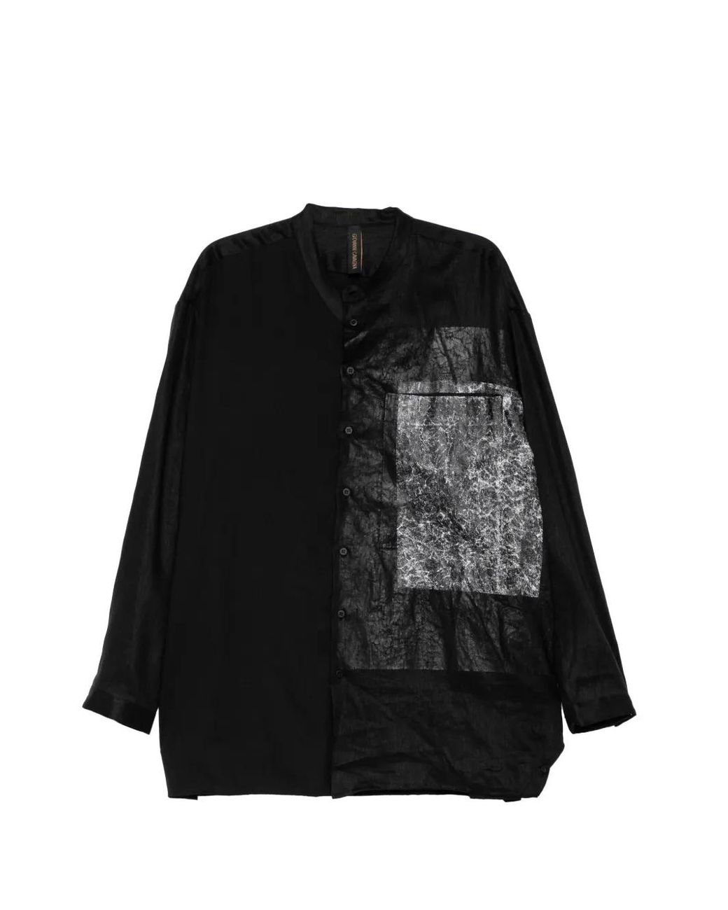 Giovanni Cavagna Black Hand-Painted Shirt for men