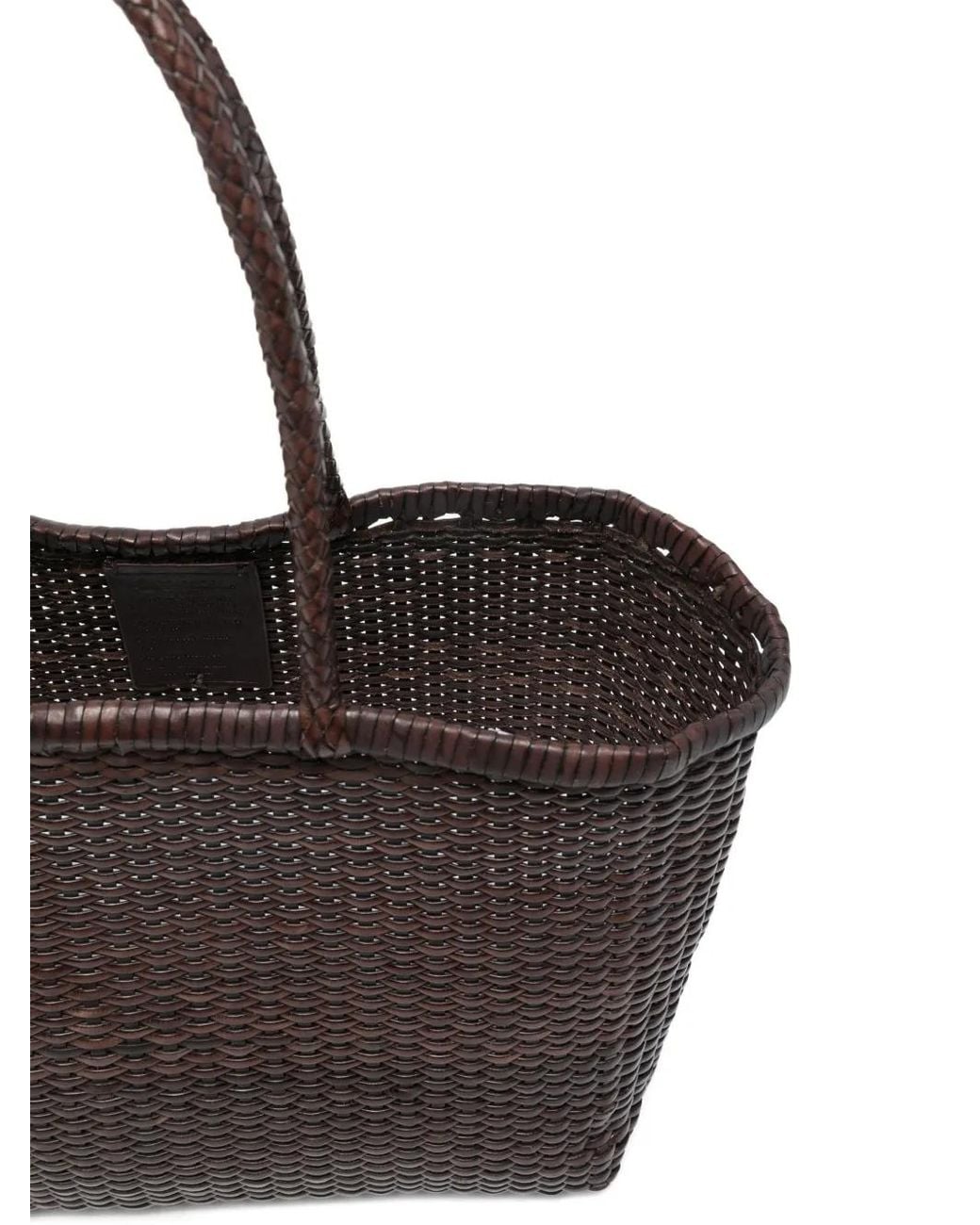 Dragon Diffusion Black Grand Sac Cabas B Weave En Cuir