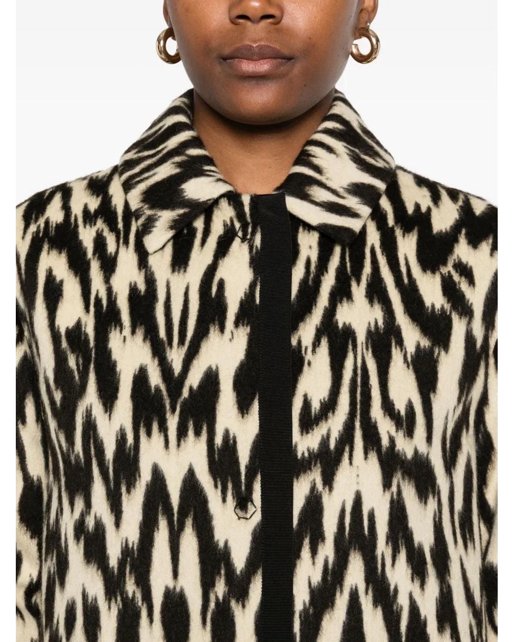 Forte_forte White Jacquard Long Coat