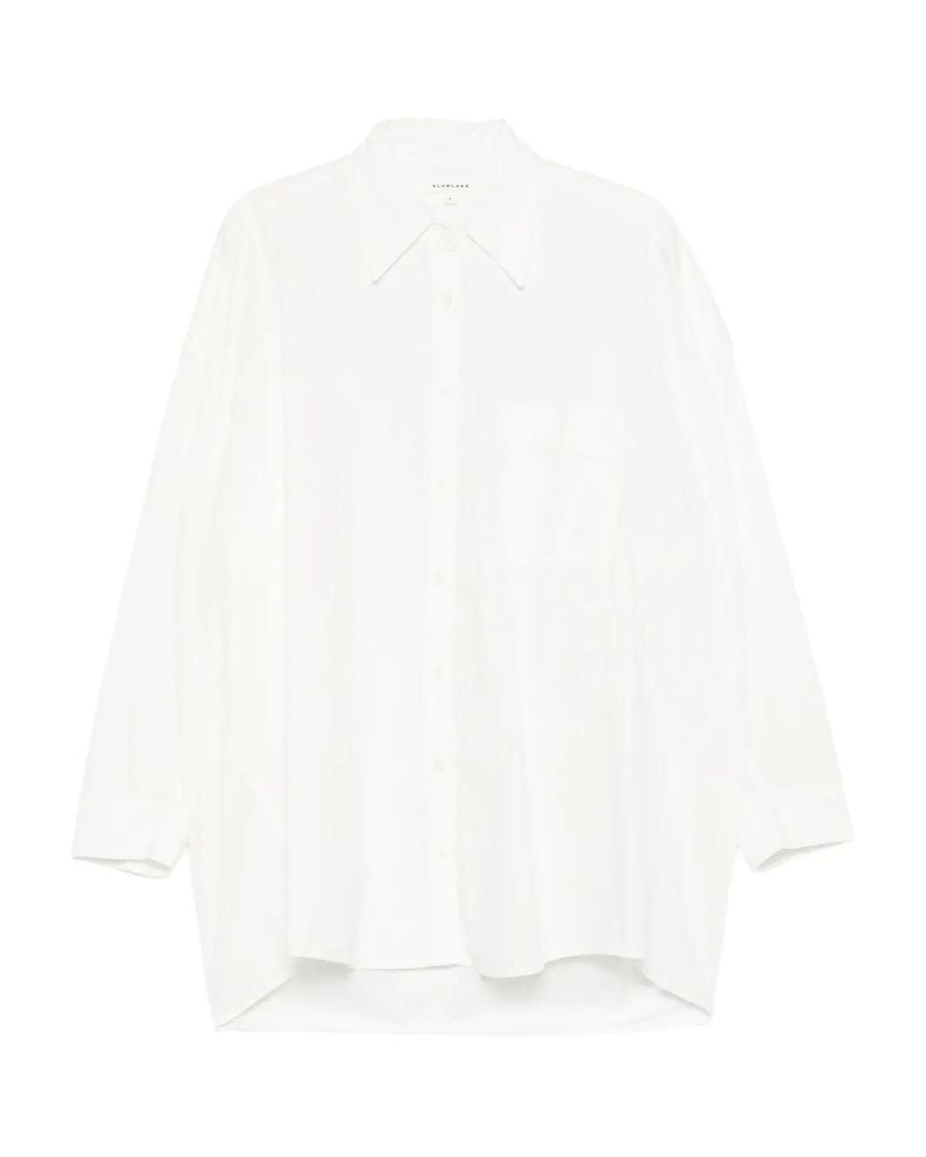 SLVRLAKE Denim White Chemise À Coupe Ample