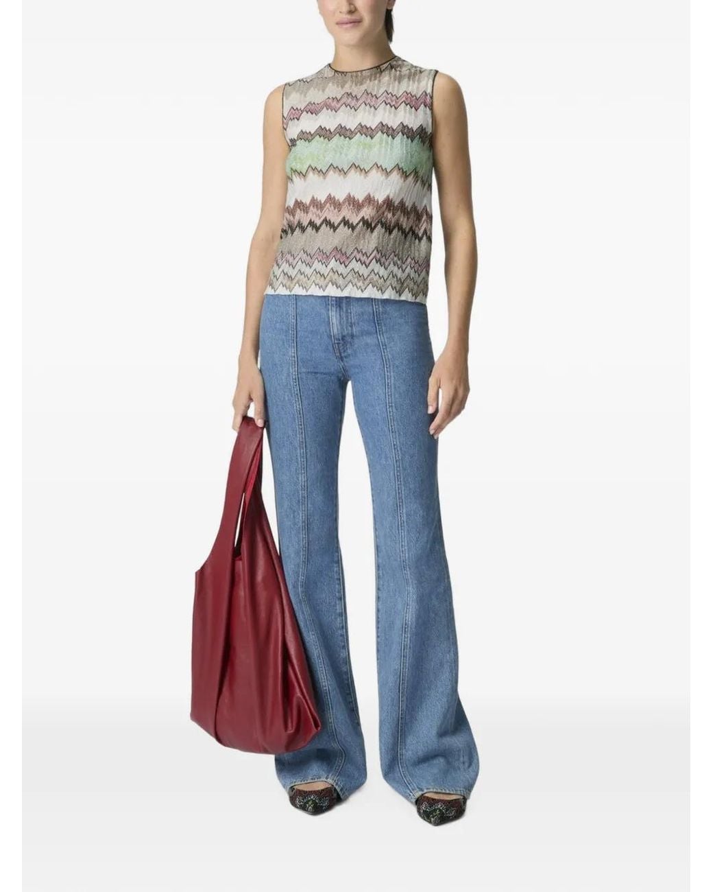 Missoni Gray Zig Zag Tank Top