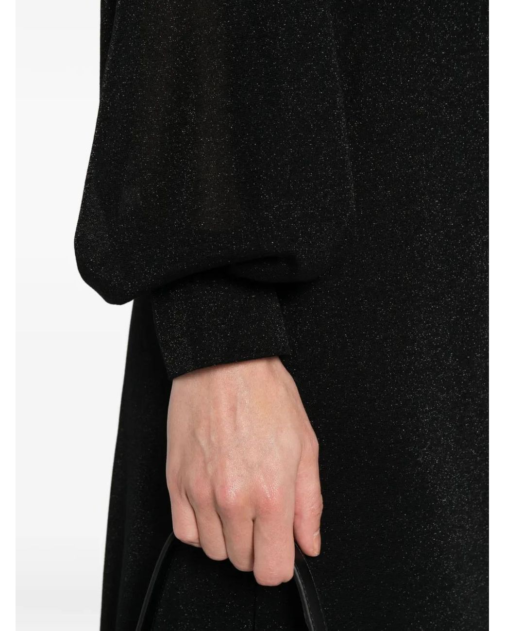 Drykorn Black Long-Sleeves Midi Dress