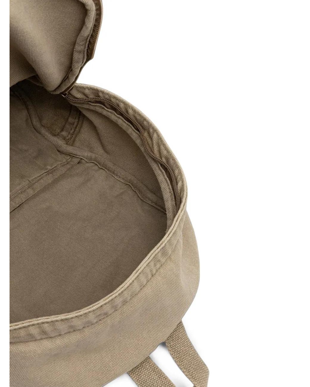 Levi's Natural Remi Logo-Patch Canvas Backpack