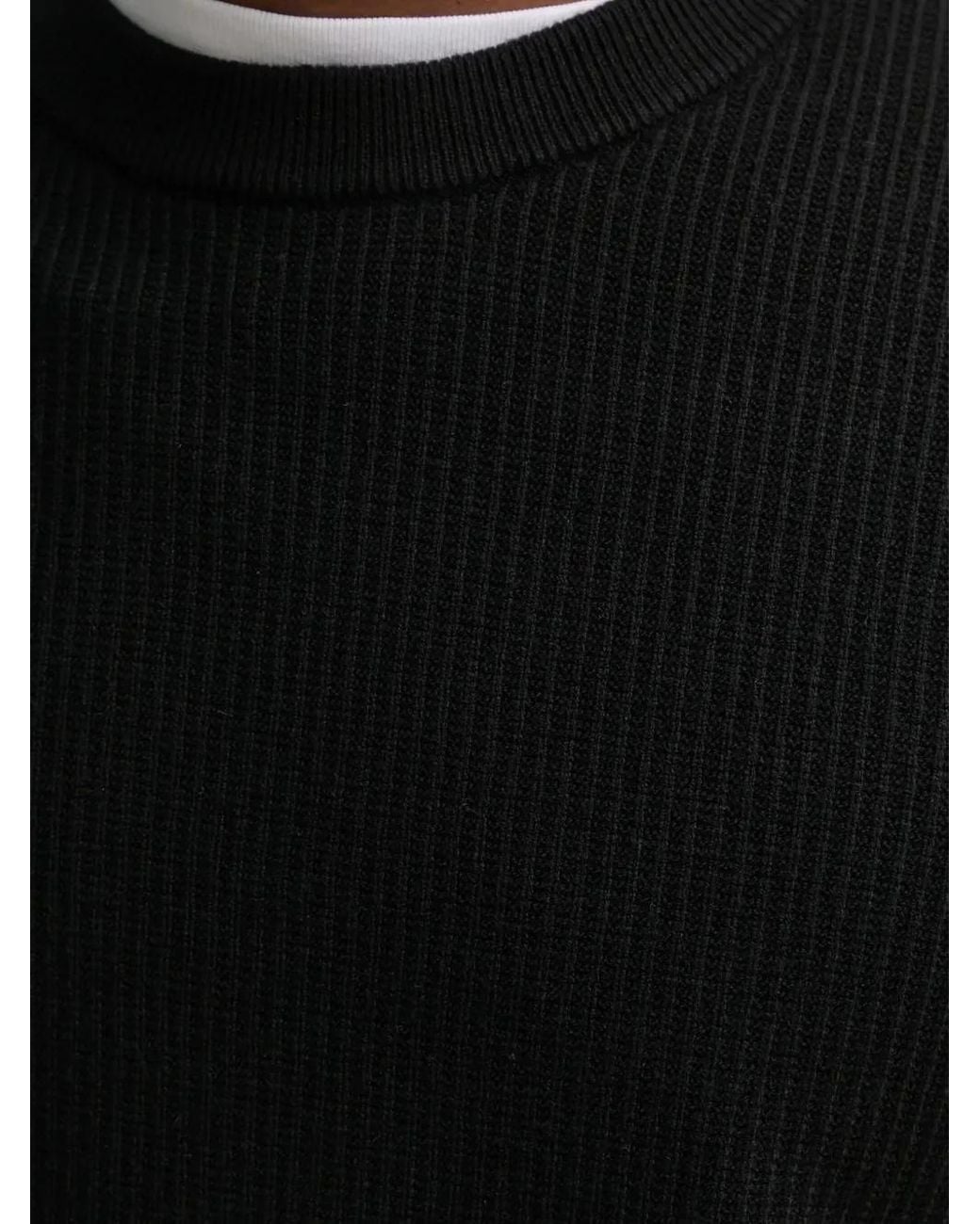 Samsøe & Samsøe Black Crew-Neck Sweater for men