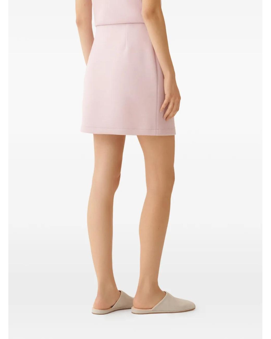 Fabiana Filippi Pink Elasticated-Waistband Mini Skirt