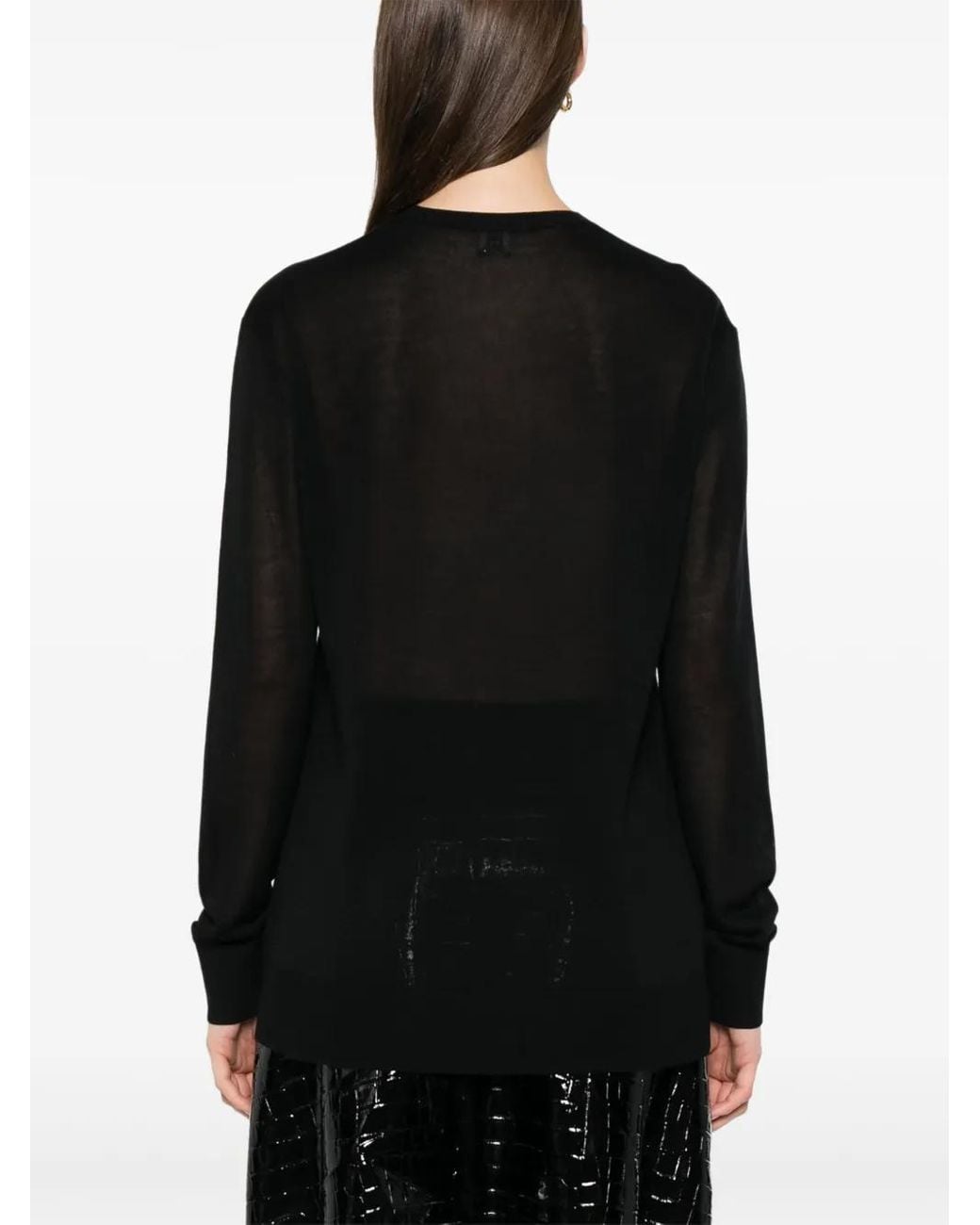 Totême  Black Long-Sleeved T-Shirt