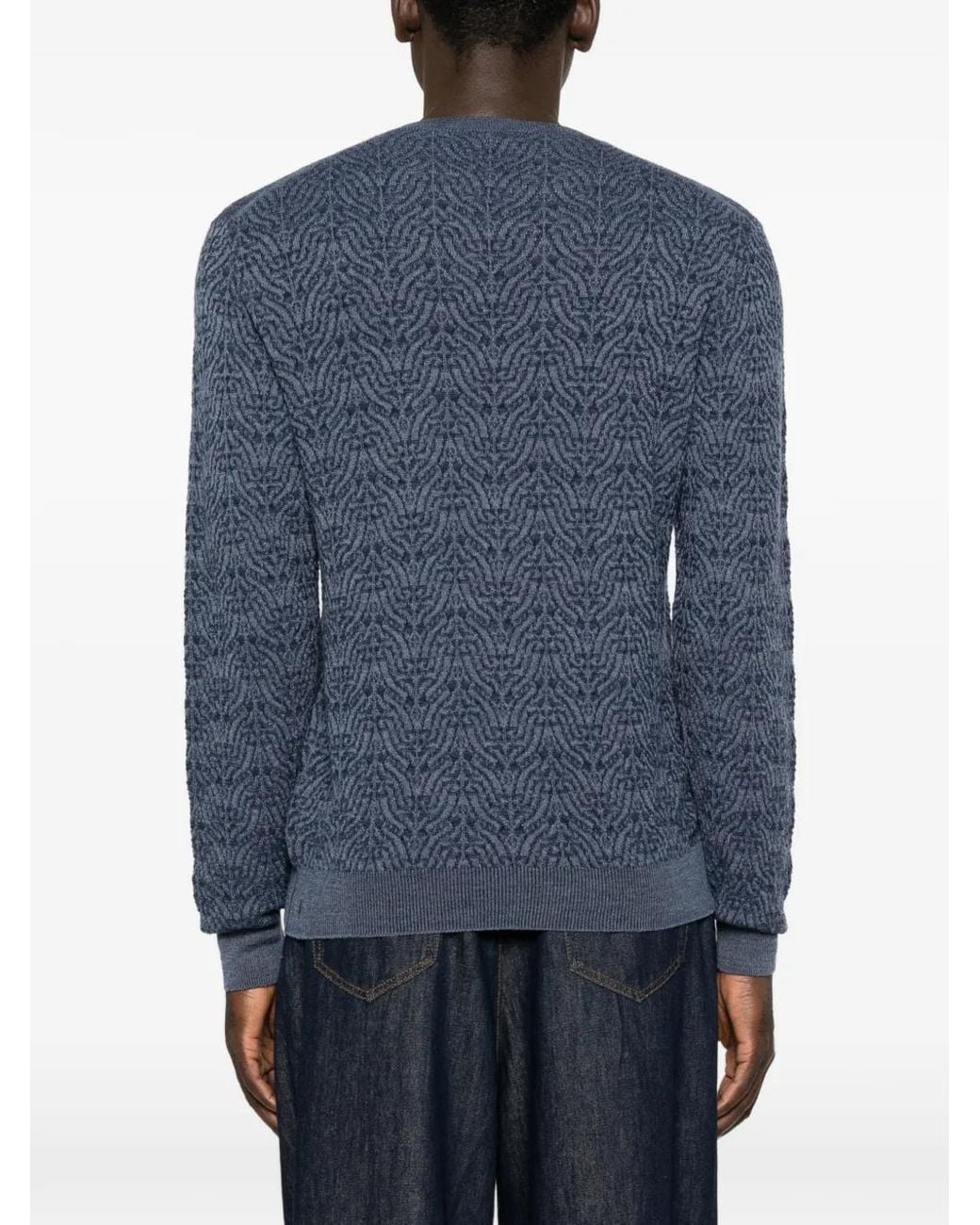 Etro Blue Pull À Col Rond for men