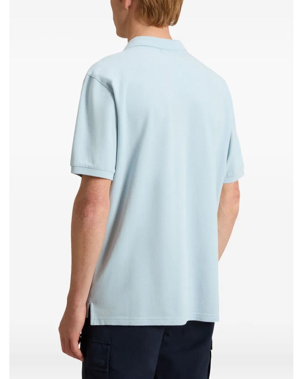 Woolrich Blue Cotton Polo Shirt for men