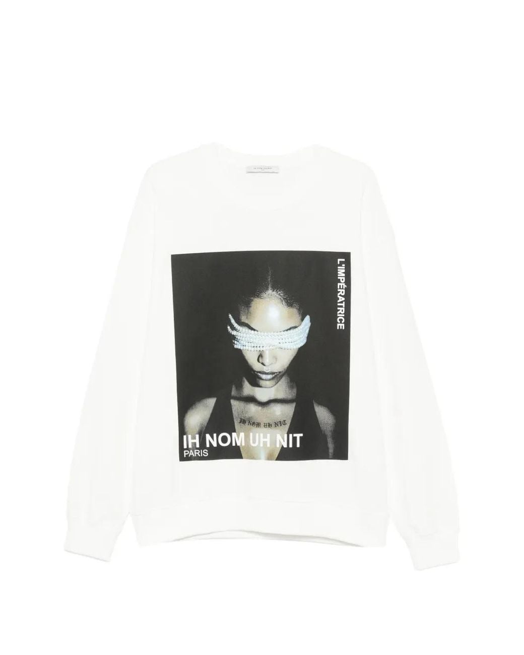 Ih Nom Uh Nit White L'Impératrice Graphic-Print Sweatshirt for men