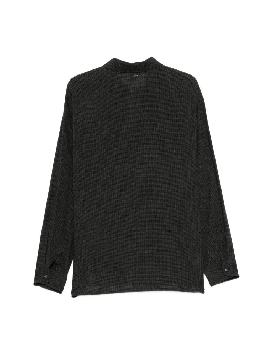 Post Archive Faction PAF Black Zip-Up Check-Pattern Jacket for men
