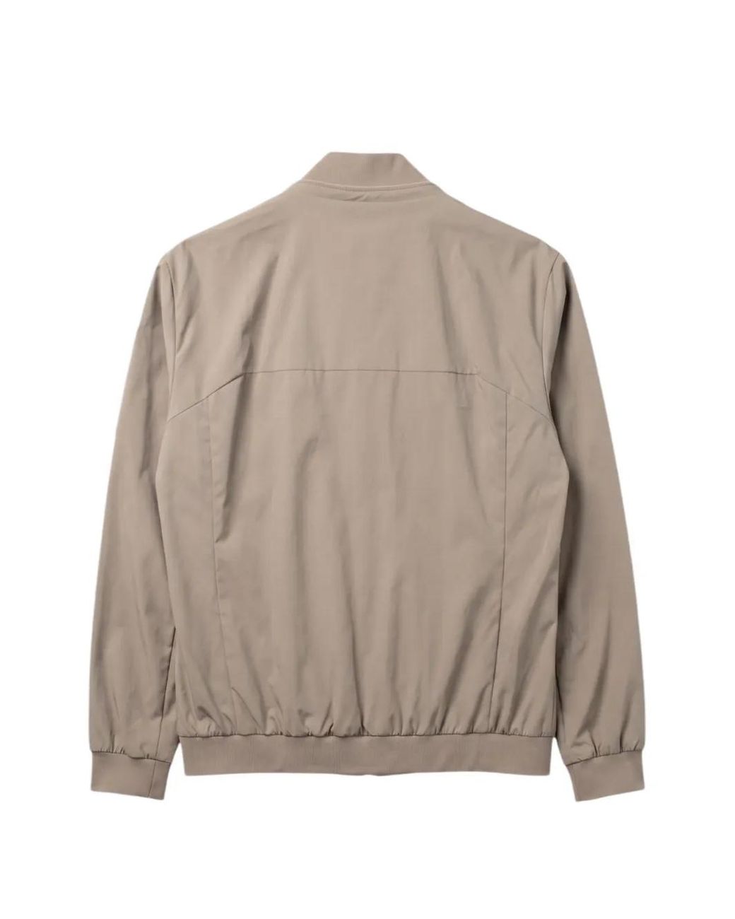 Boss Brown Logo-Patch Zip-Up Jacket for men