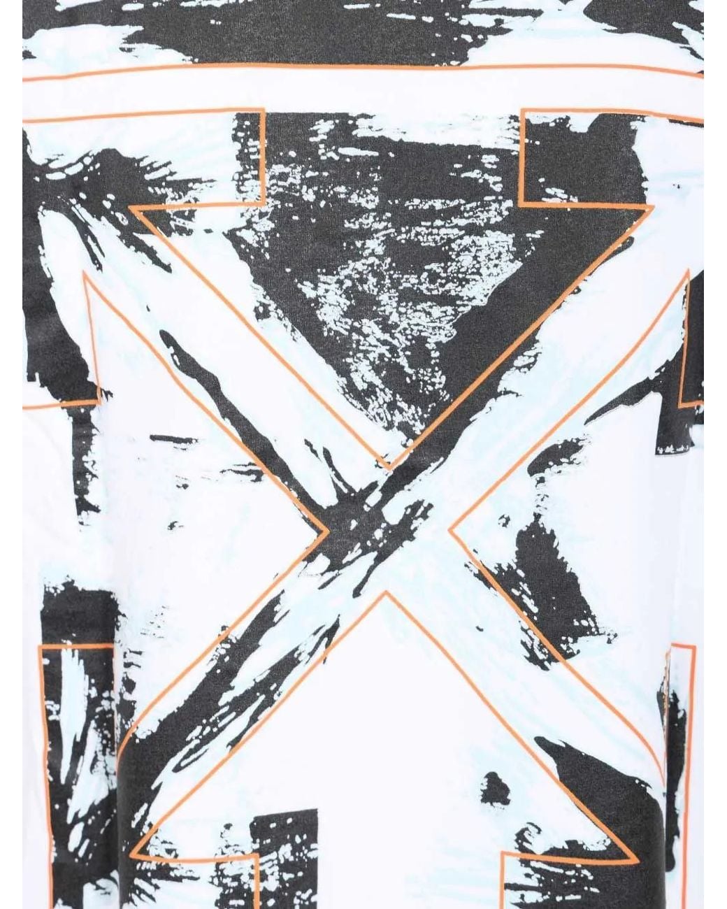 Off-White c/o Virgil Abloh White Paint Arrow Skate Short Sleeve Tee for men