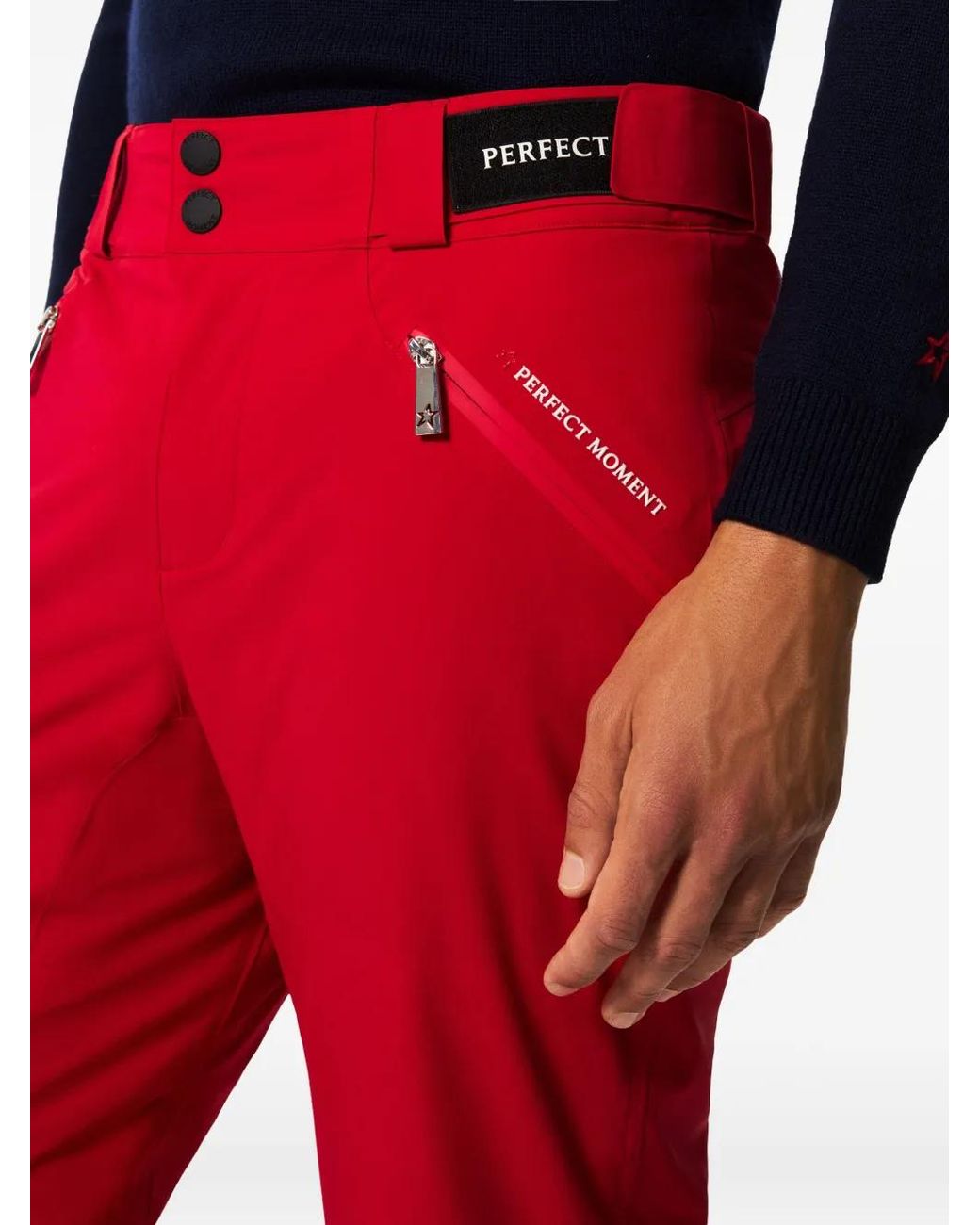 Perfect Moment Red Button Ski Trousers for men
