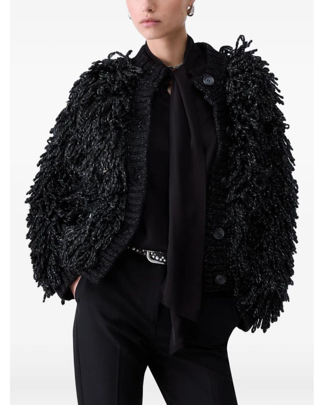 Liu Jo Black Veste En Maille Douce