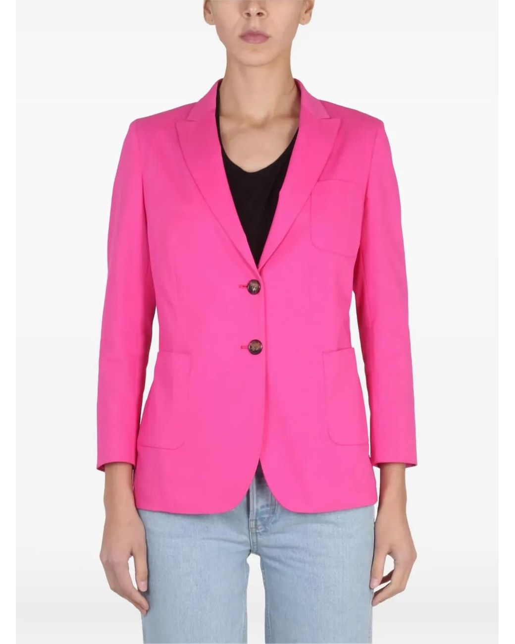 SAULINA Pink Adelaide Button Jacket