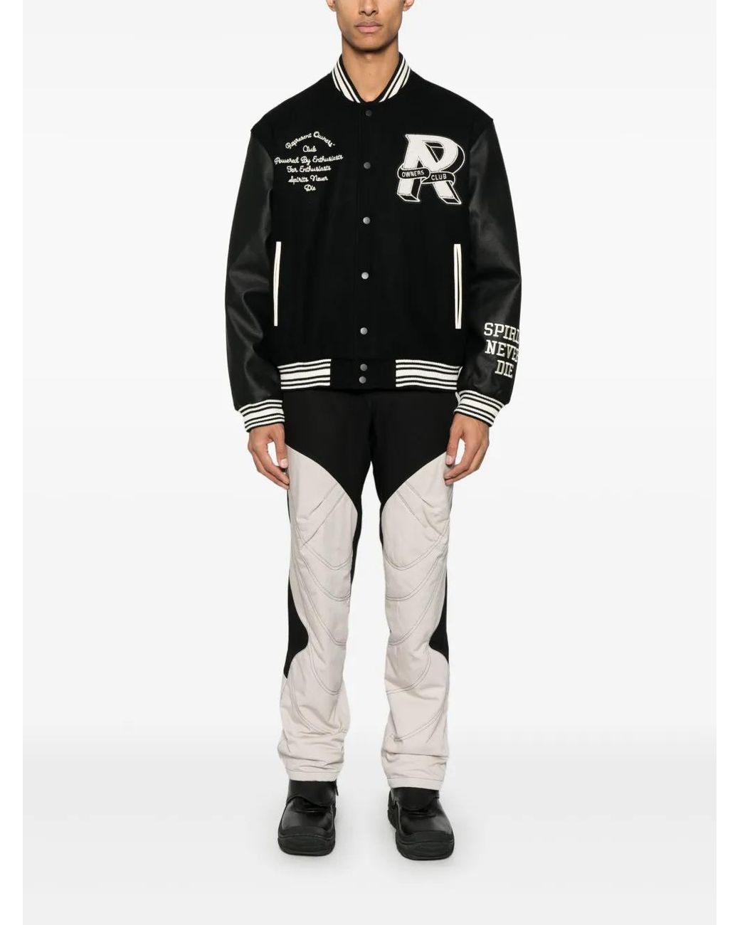 Represent Black Wool Jacket Owners Club for men