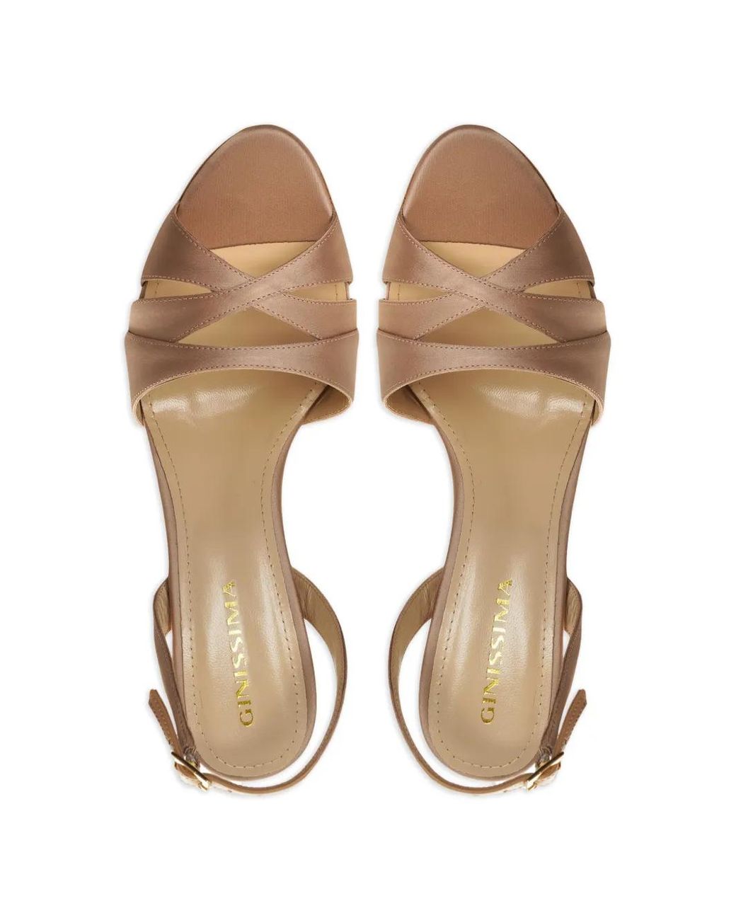 Ginissima Metallic Thalia Heeled Sandals
