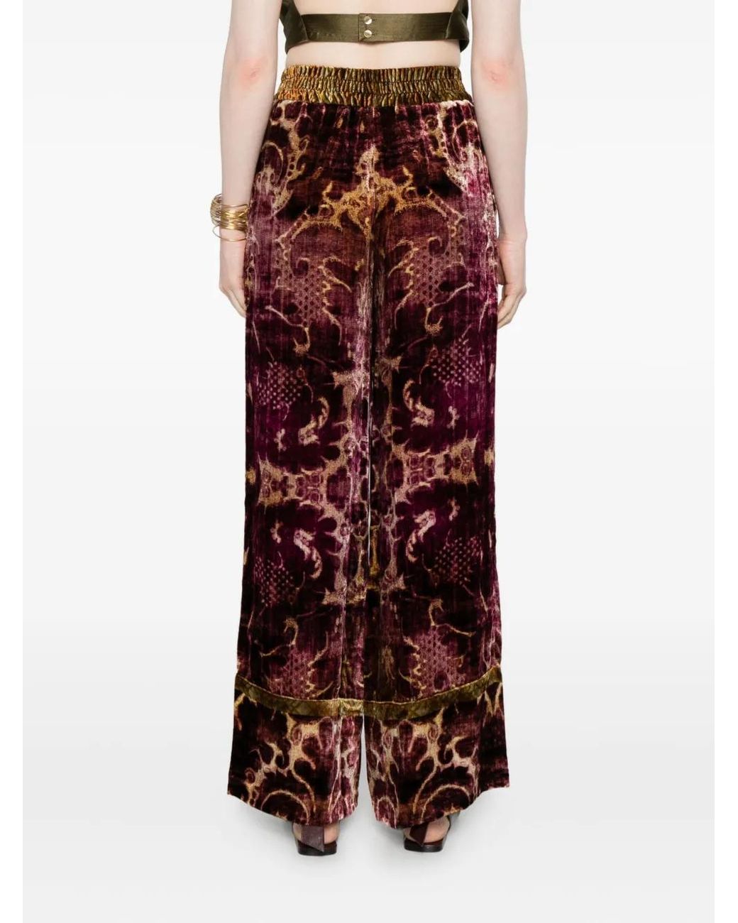 Pierre Louis Mascia Purple Kanpur Trousers