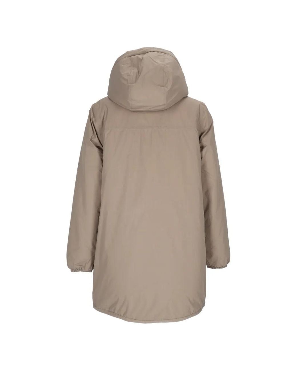 K-Way Eiffel East Orsetto Parka Coat in Natural | Lyst