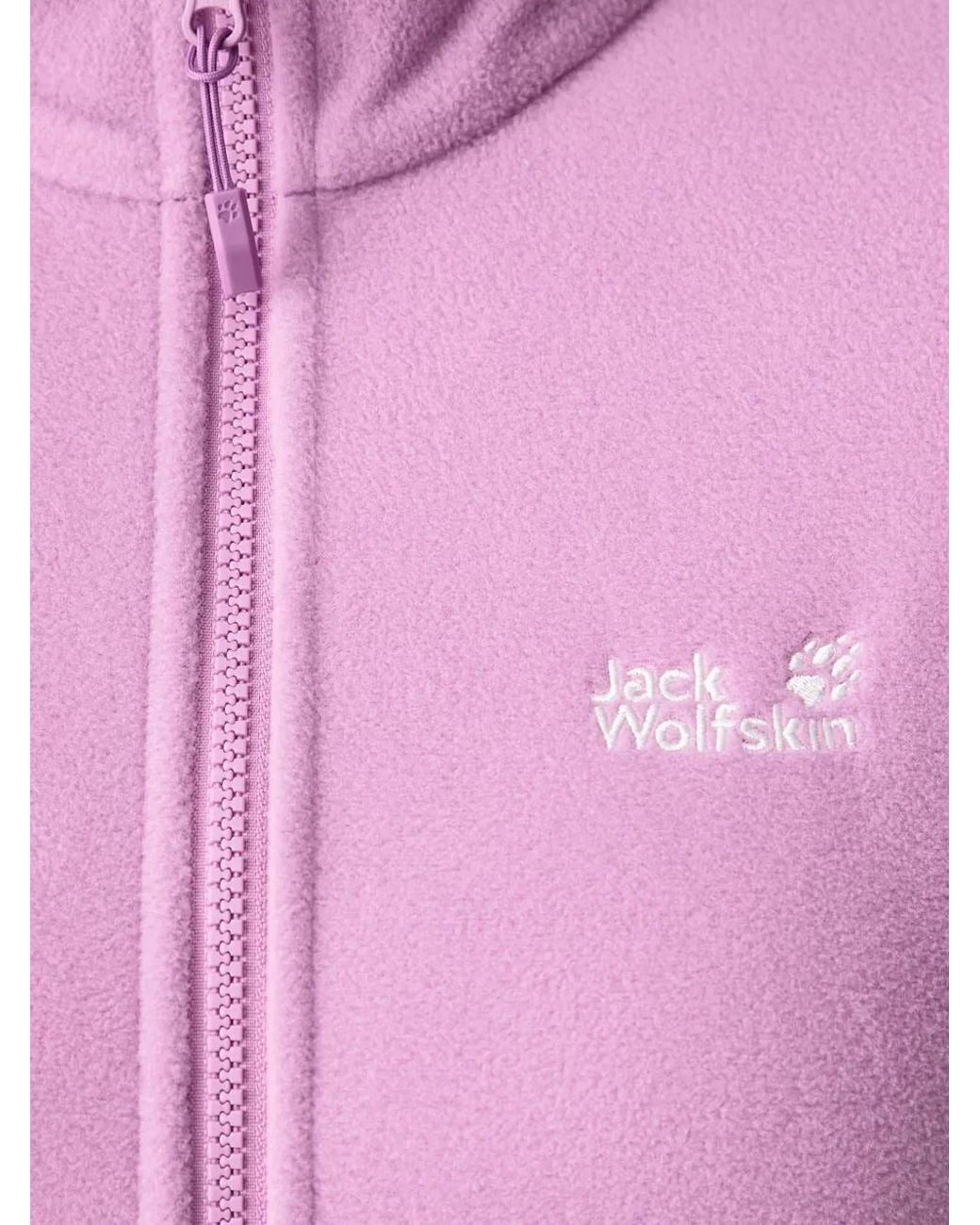 Jack Wolfskin Purple Logo-Embroidered Zip-Up Sweatshirt