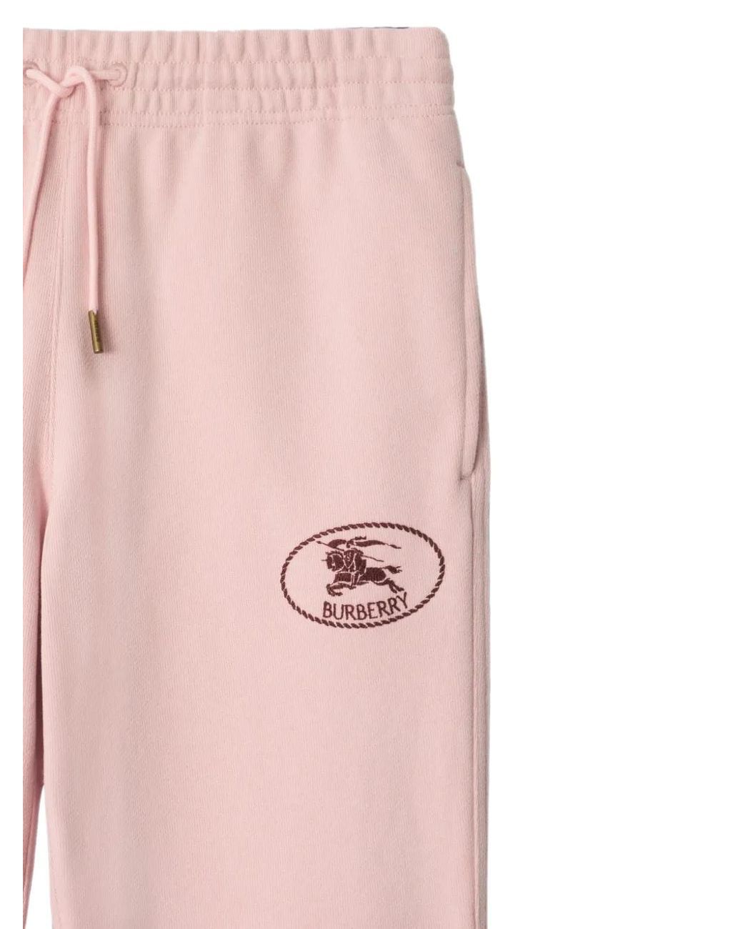 Burberry Pink Pantalon De Jogging En Coton