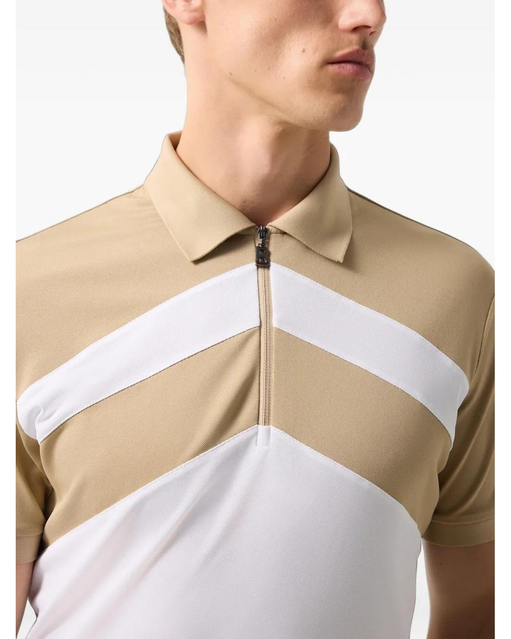 Bogner White Cuno Colour-Block Polo Shirt for men
