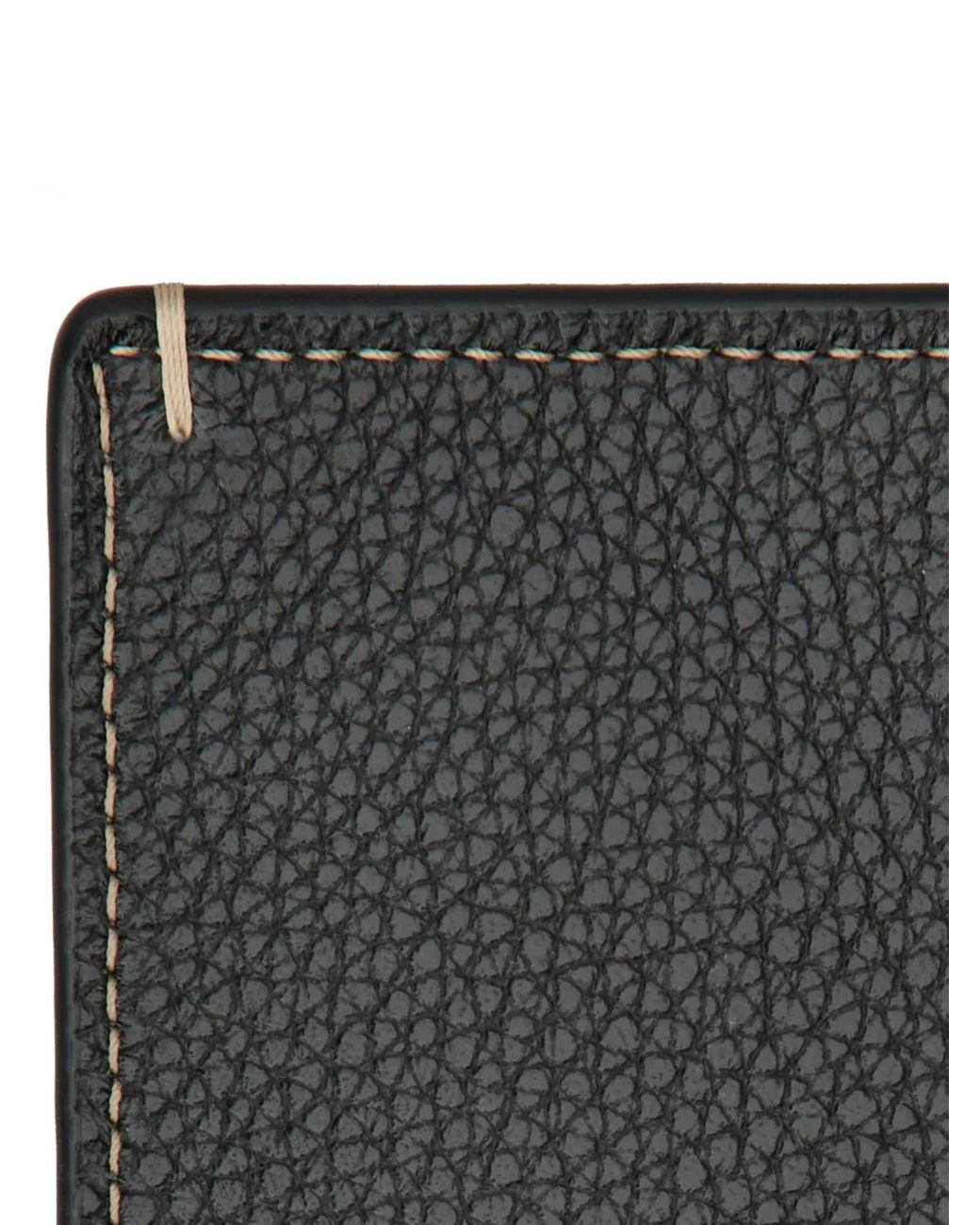 Tod's Black Leather Stitched Wallet