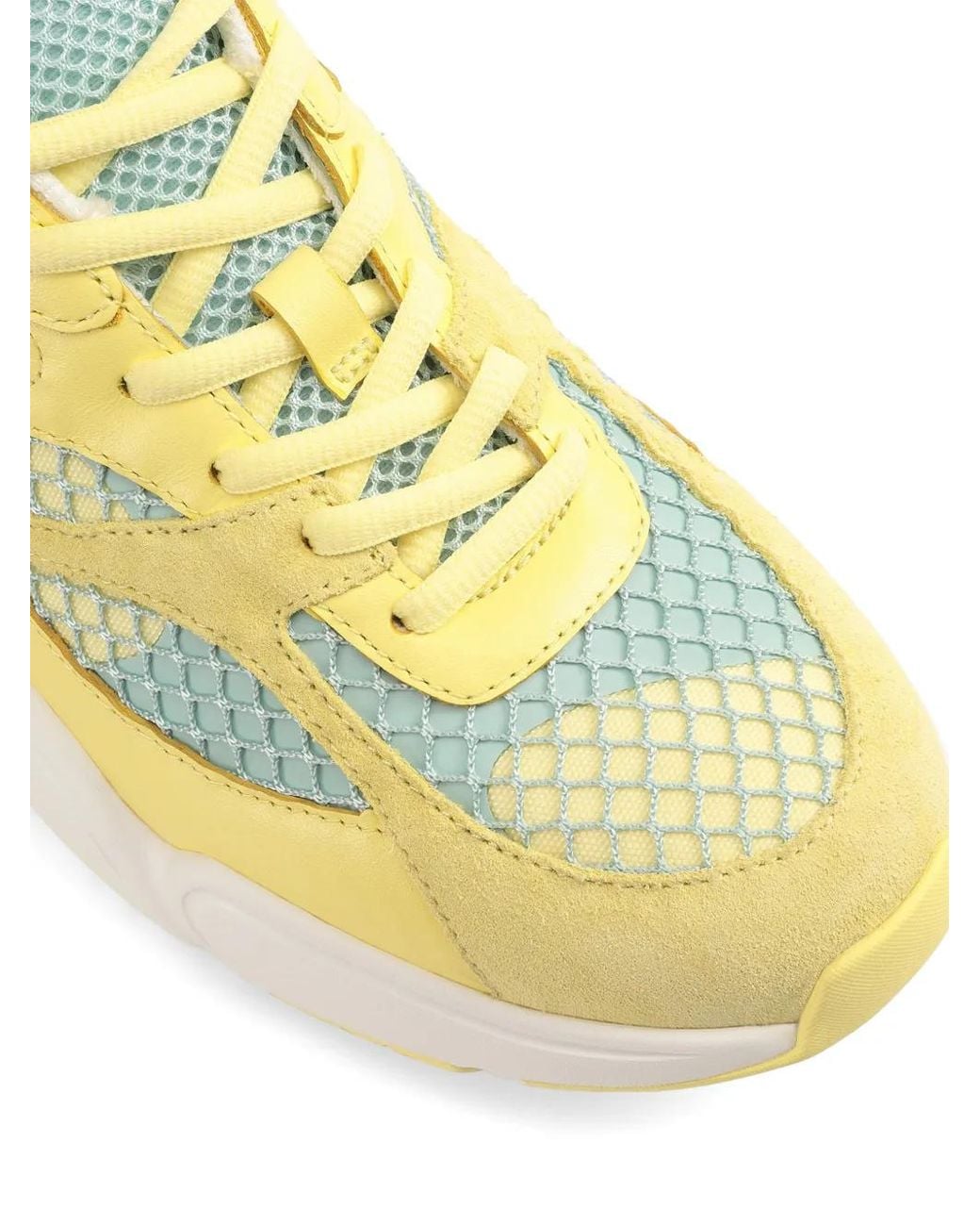 Sergio Rossi Yellow Surge Sport Sneakers