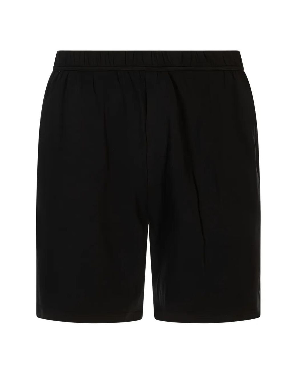 Kiton Black Logo-Embroidered Elasticated Shorts for men