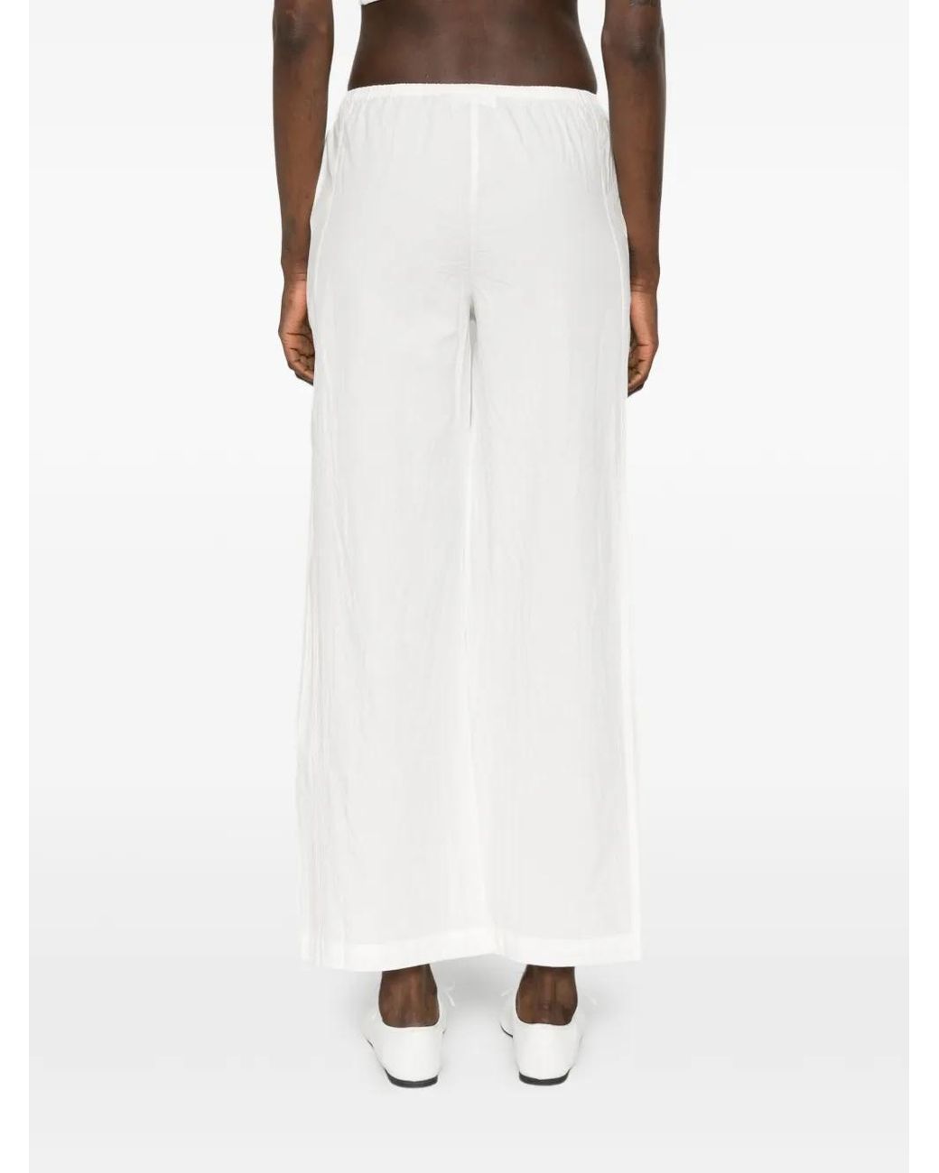 GIMAGUAS White Devi Elasticated Trousers