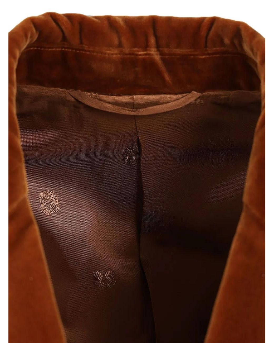 Blazé Milano Brown Blazer Everynight En Velours