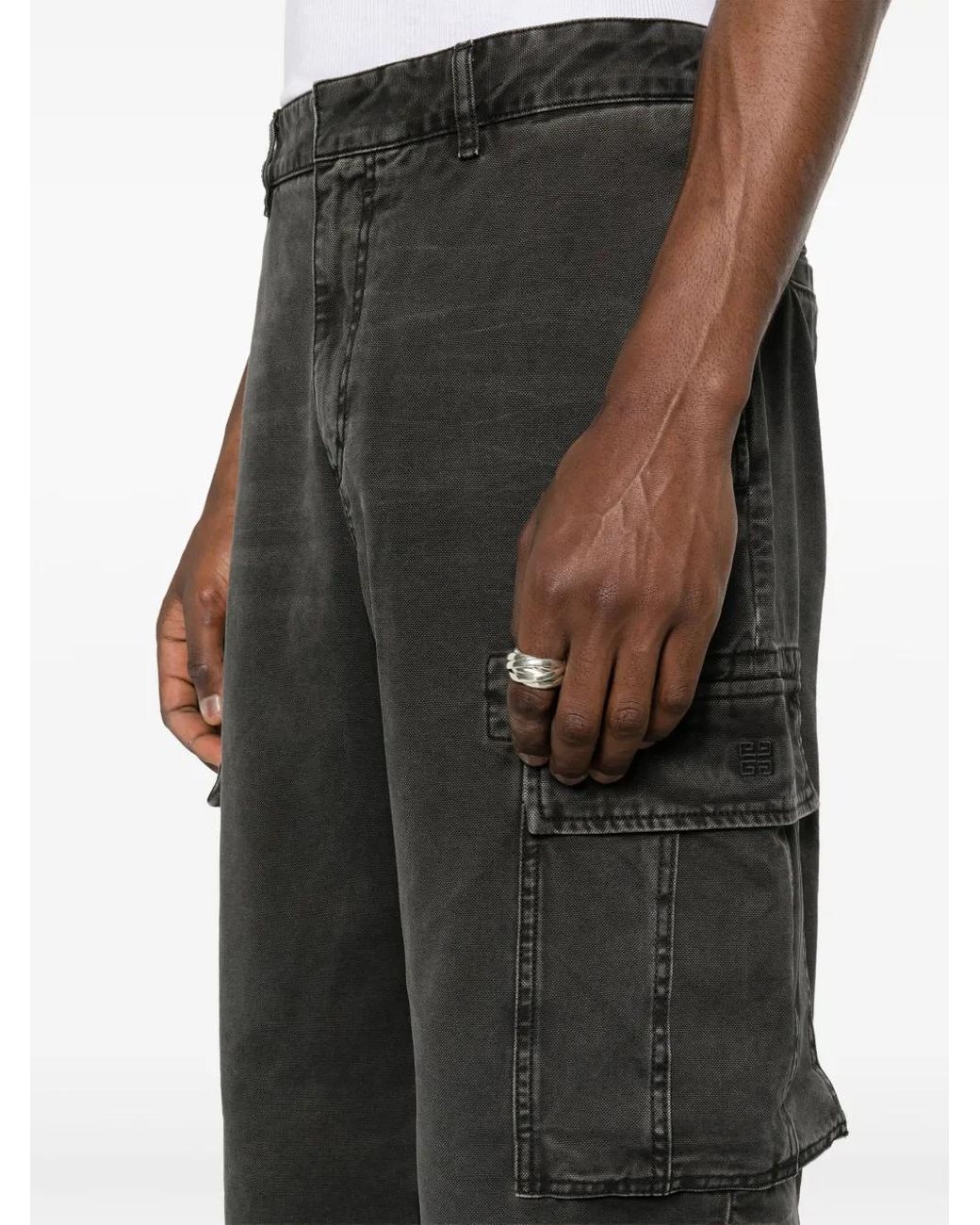 Givenchy Black Cargo Pants for men