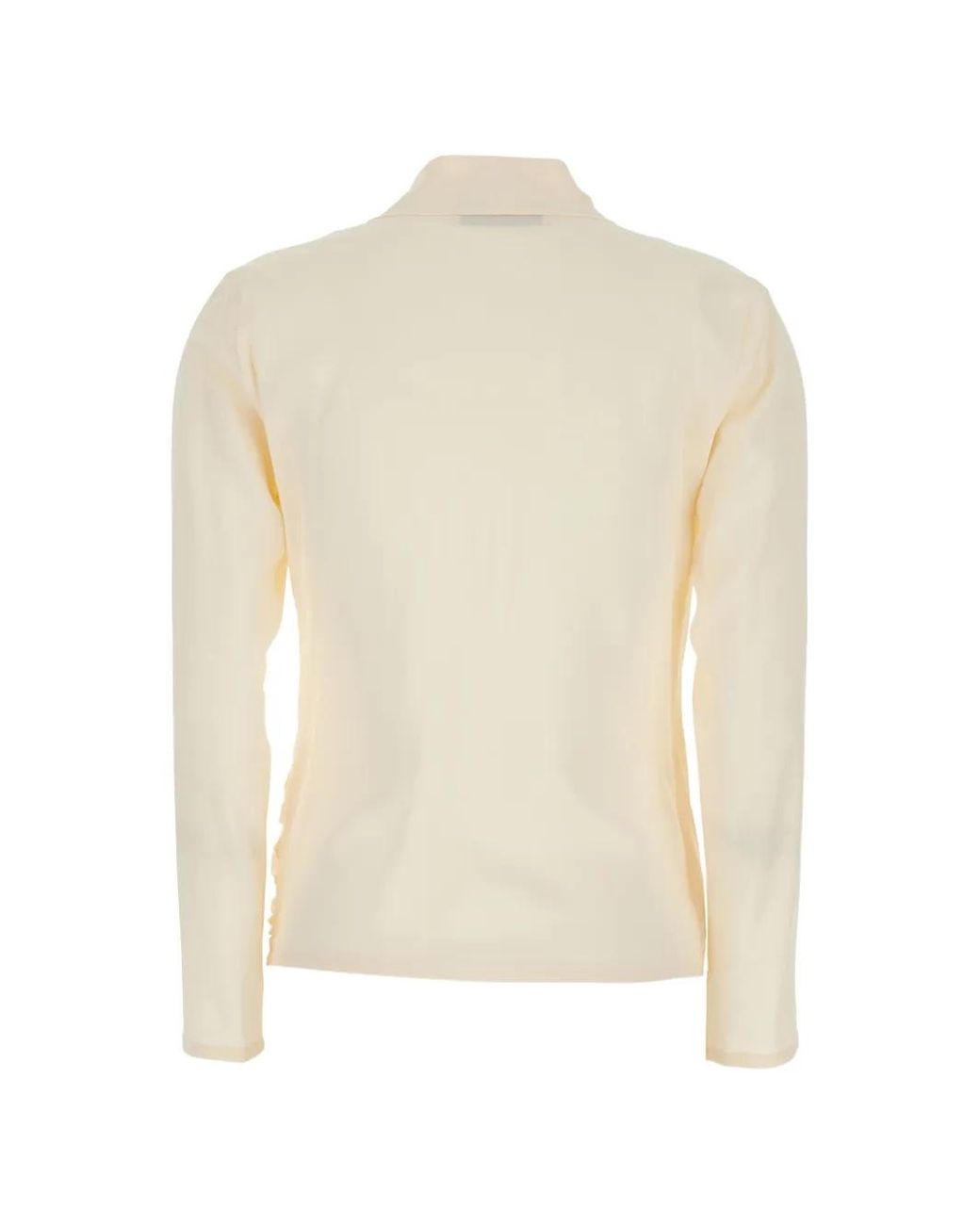 Jucca White Draped Blouse