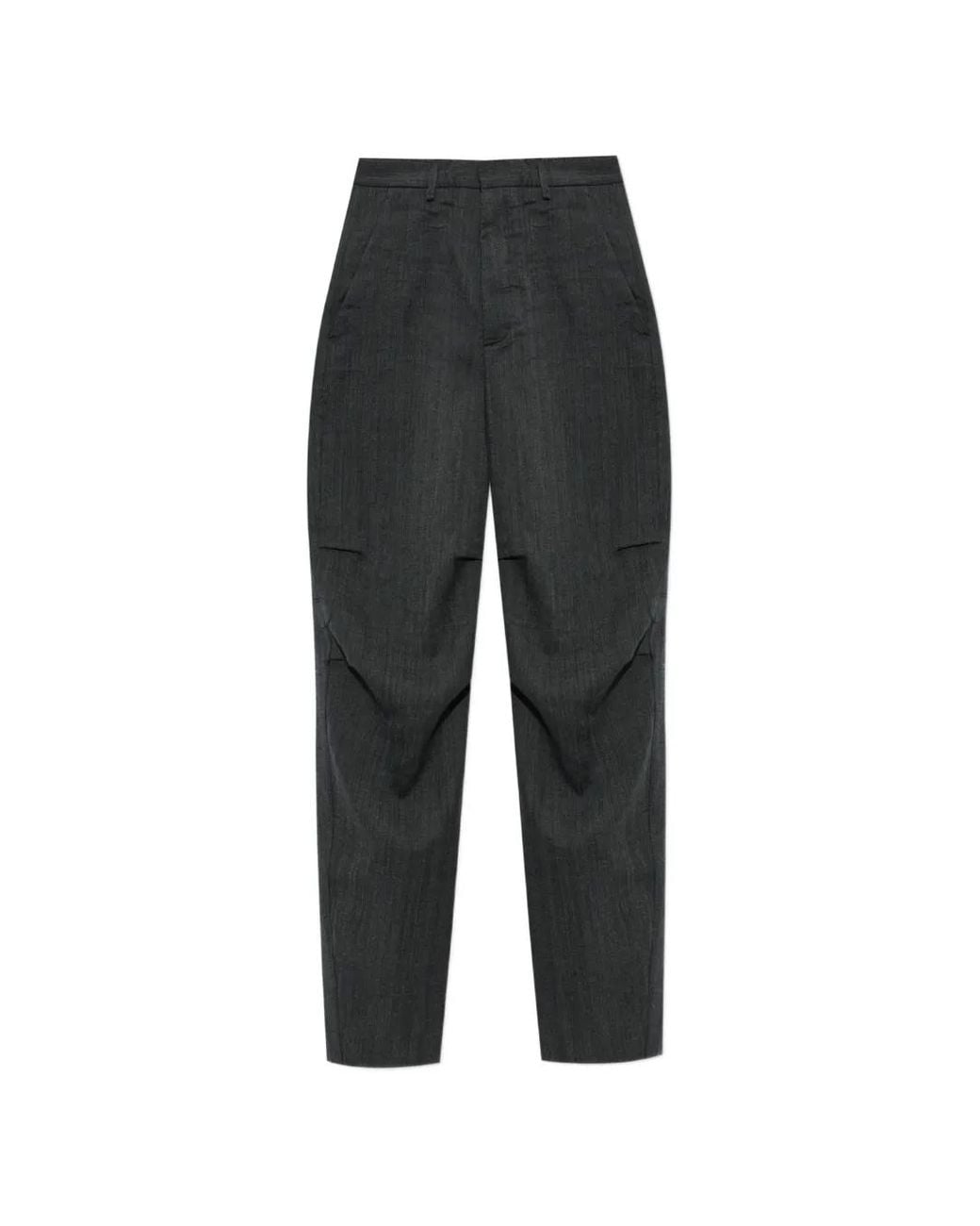 DSquared² Black Crinkled Osaka Pants for men