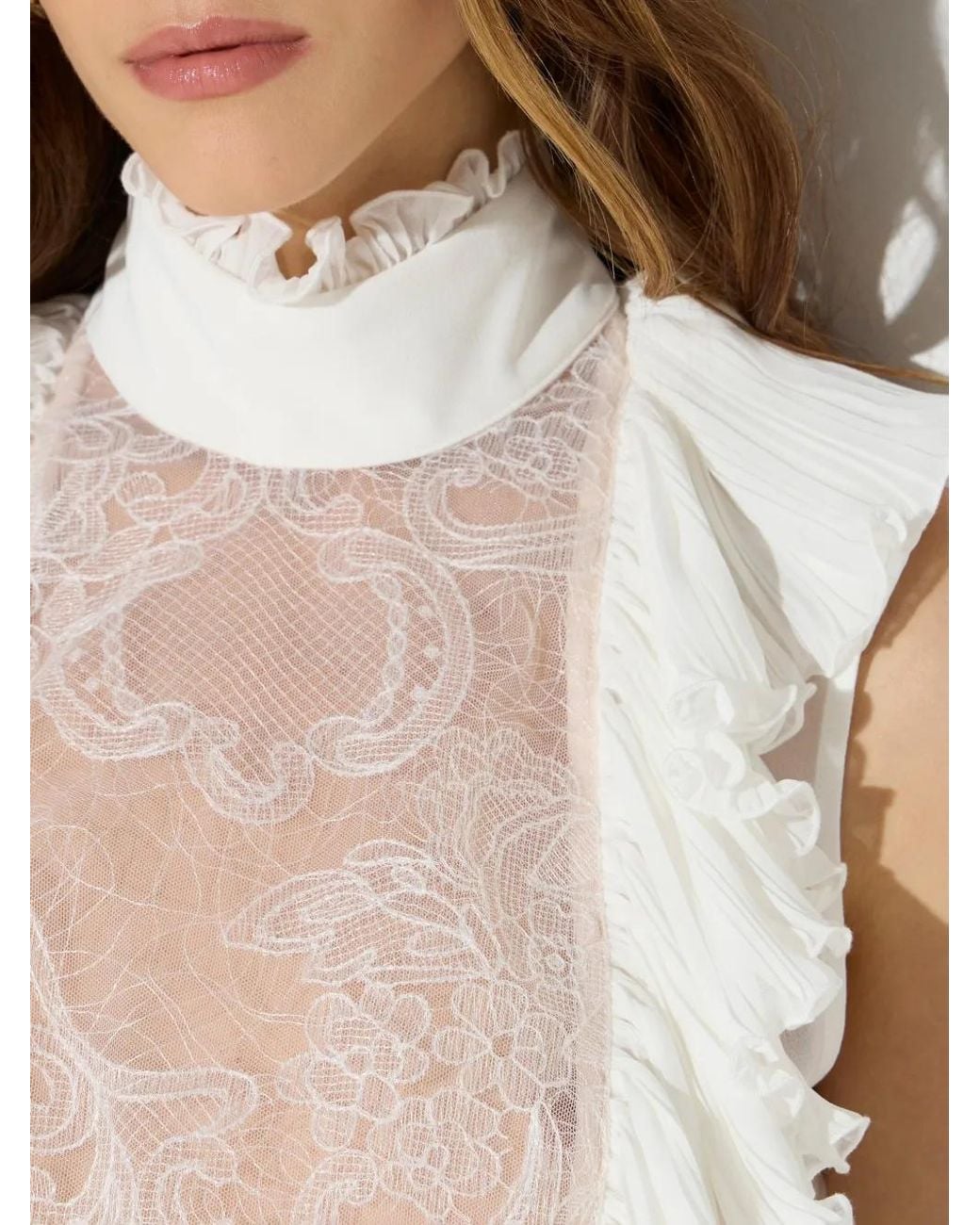 Elisabetta Franchi White Bodysuit
