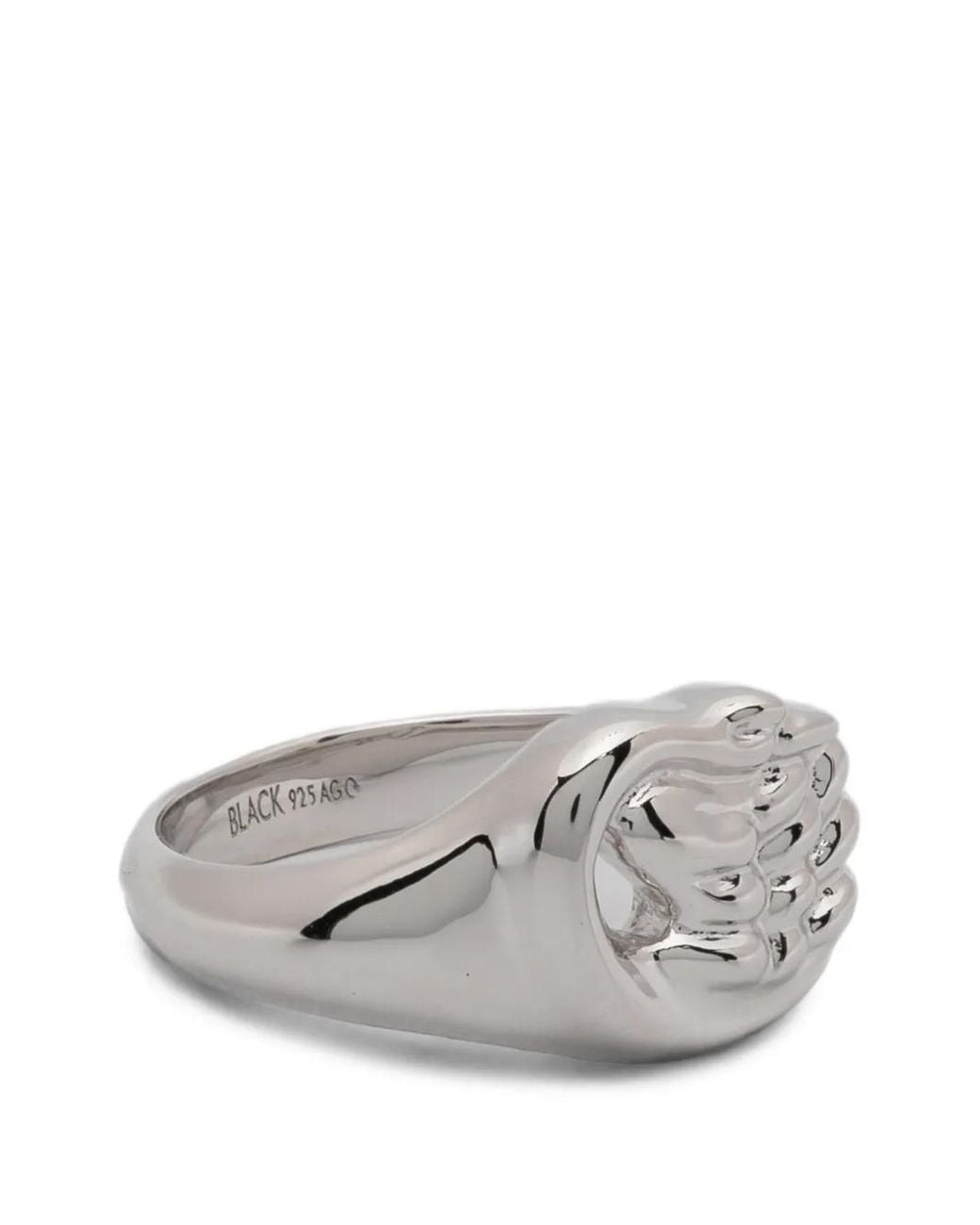 Maria Black Gray Swan Signet Ring