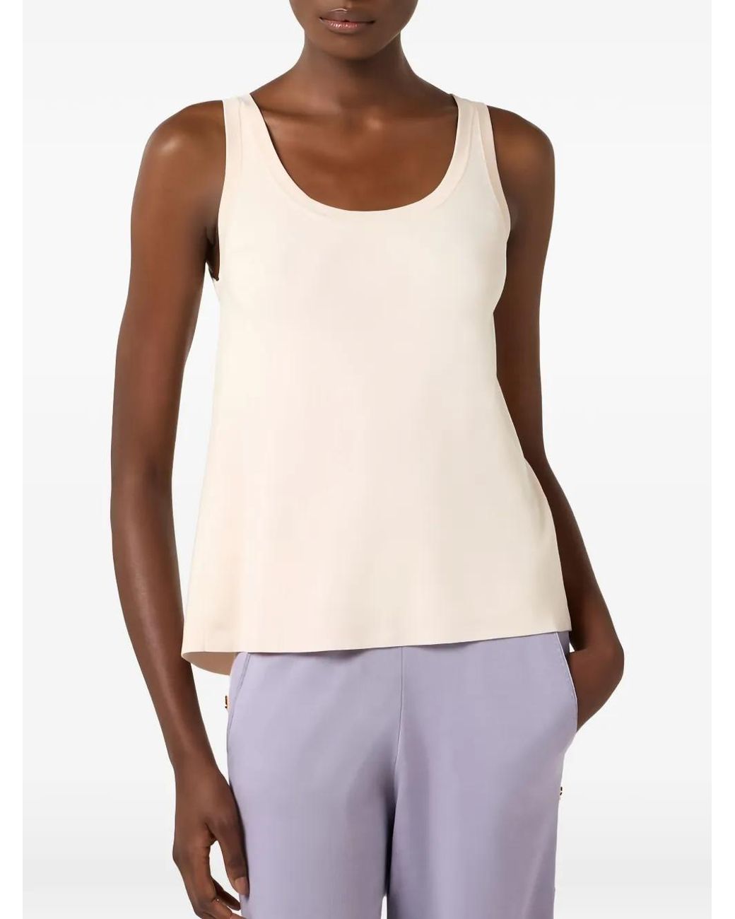 Top Con Botones En La Espalda Elisabetta Franchi de color White