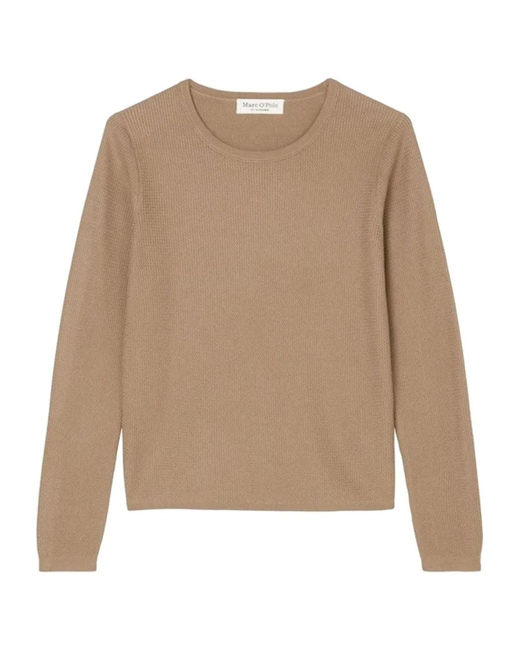 Marc O' Polo Natural Ribbed Long-Sleeve Sweater