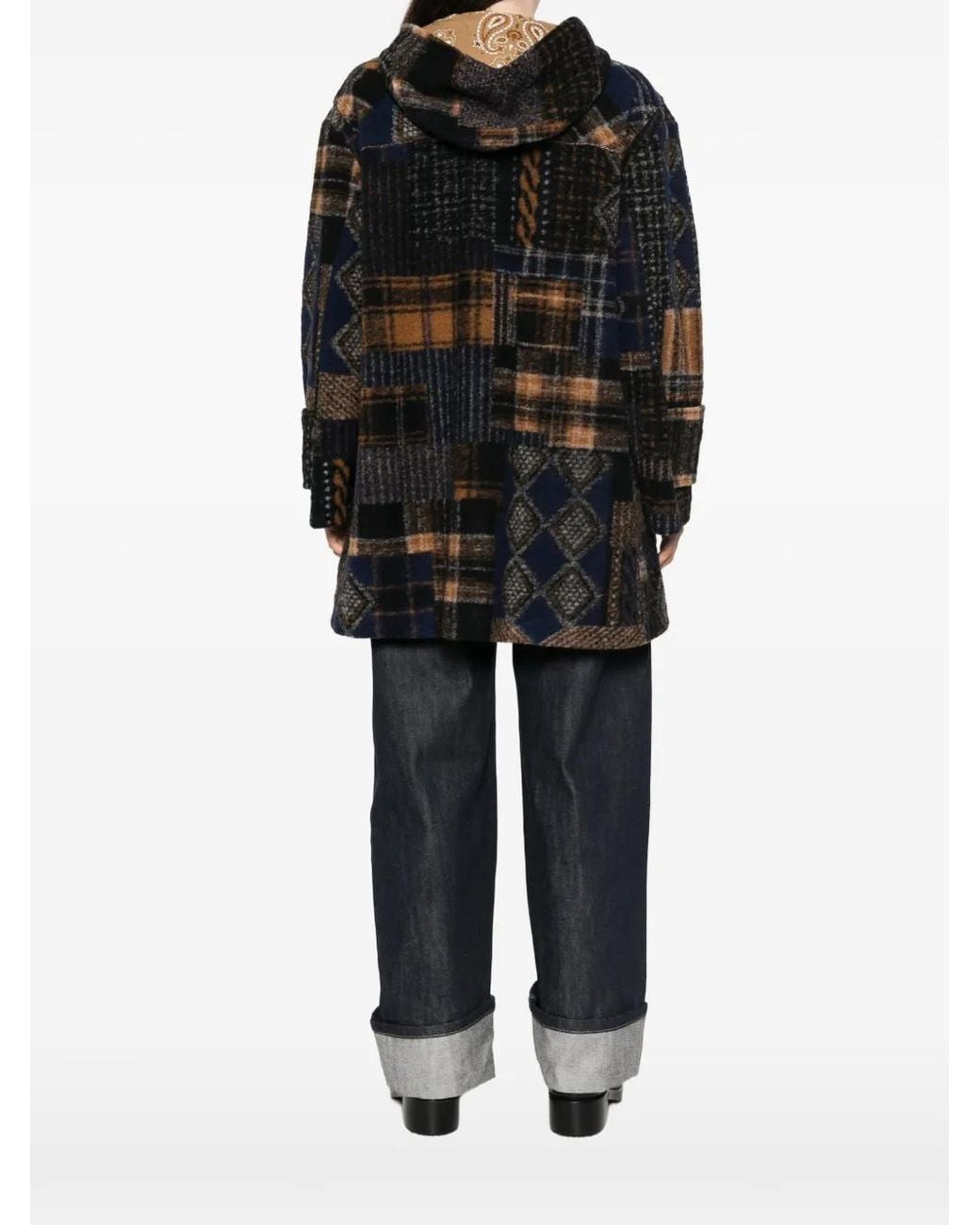 Bye Black Patchwork Hooded Jacket