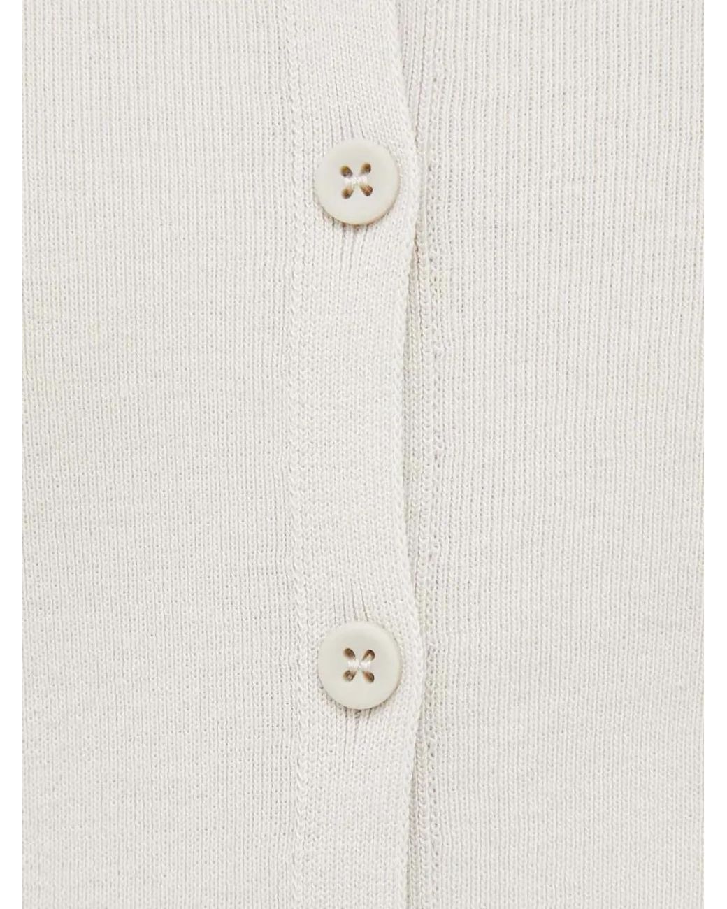 Benetton Vest Met Knopen in het White