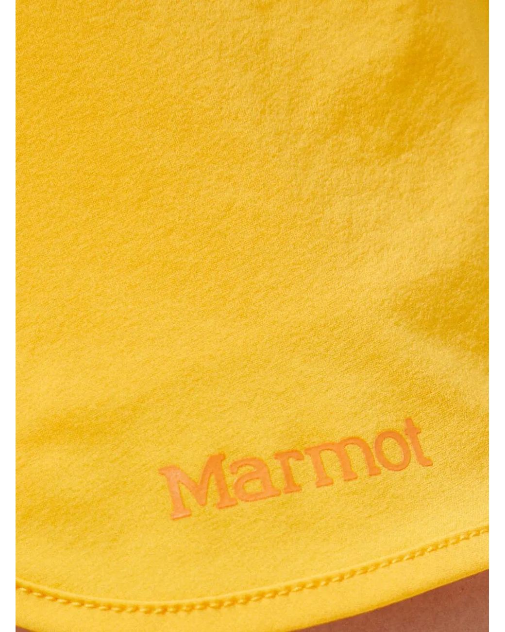 Marmot Elda Elastische Shorts Met Logo-Print in het Yellow